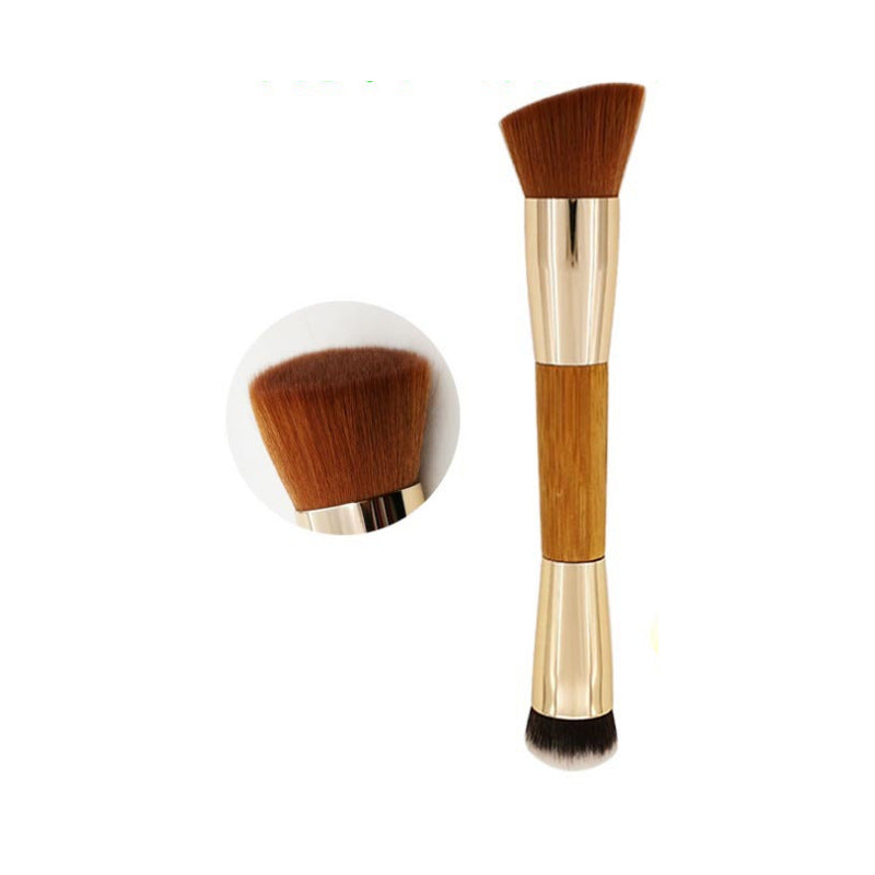 Dual End Foundation Brush - Create Flawless Foundation - For Makeup Beginners